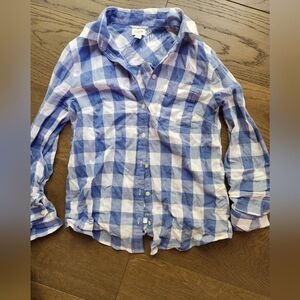 J Crew checkered shirt XS worn once
